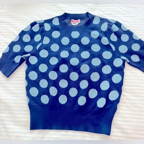 Kate Spade Seaside Dot sweater Size XS NWOT! Gorgeous! Riverblue - Picture 2 of 4